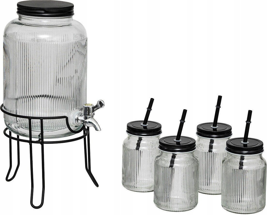 Secret de Gourmet Dozownik do napojów 4 l + 4 szklanki 450 ml