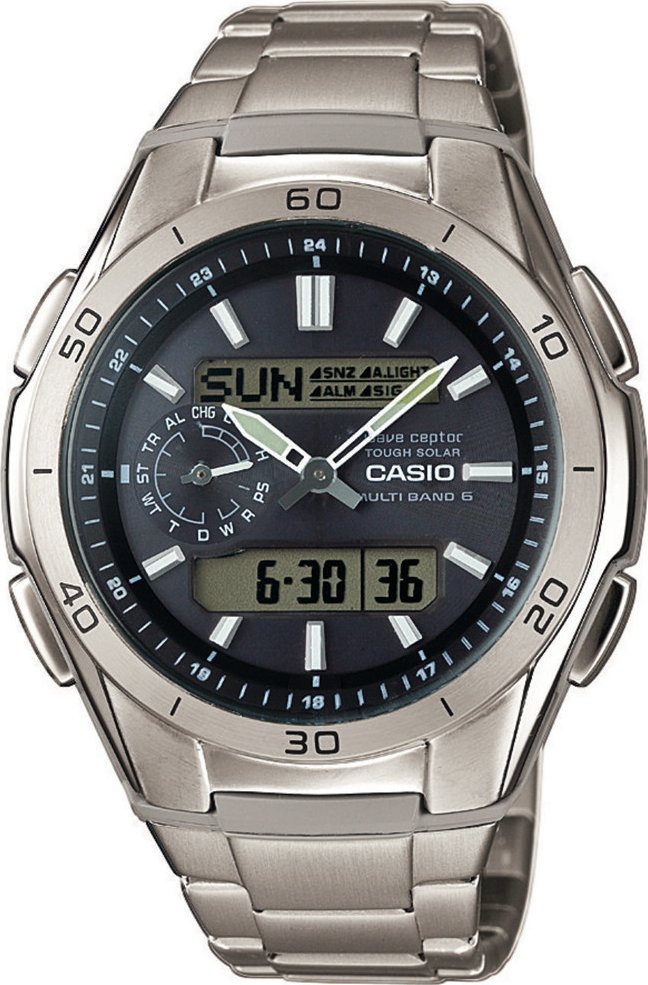 Zegarek Casio Zegarek męski Casio WVA-M650TD-1AER srebrny
