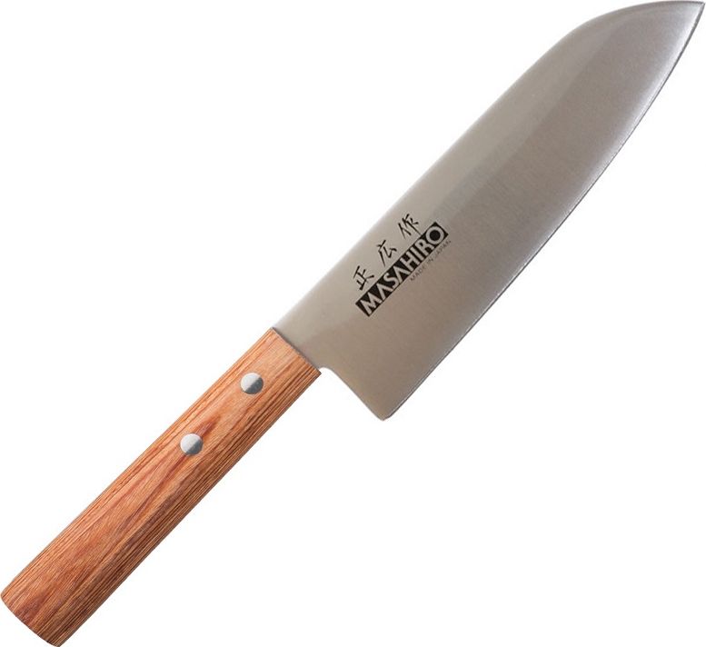 Masahiro Nóż Masahiro Sankei Santoku 165mm brązowy [35921] uniwersalny