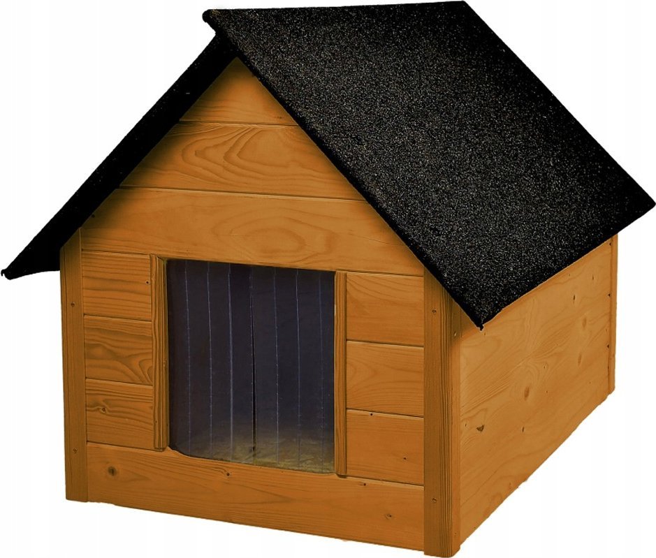 BUDA DLA PSA KOTA OCIEPLANA DWUSPADOWA XL WOODOK LEGOWISKO KOLOR TEK