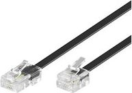 MicroConnect RJ-11/RJ-45 (M/M) 15m Czarny (MPK463S)