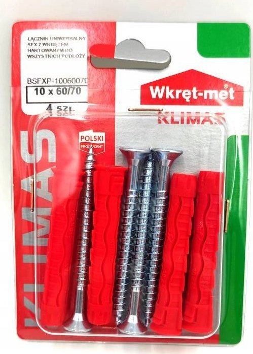 Wkręt-met łącznik uniwersalny z wkrętem Pz 10/60x7