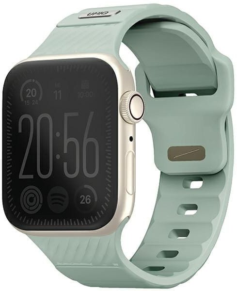 UNIQ pasek Stride Apple Watch Series1/2/3/4/5/6/7/8/9/SE/SE2 38/40/41mm FKM Rubber Strap miętowy/iceplant green