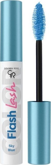 Golden Rose Flash Lash Kolorowy tusz do rzęs 9ml Błękit (03)