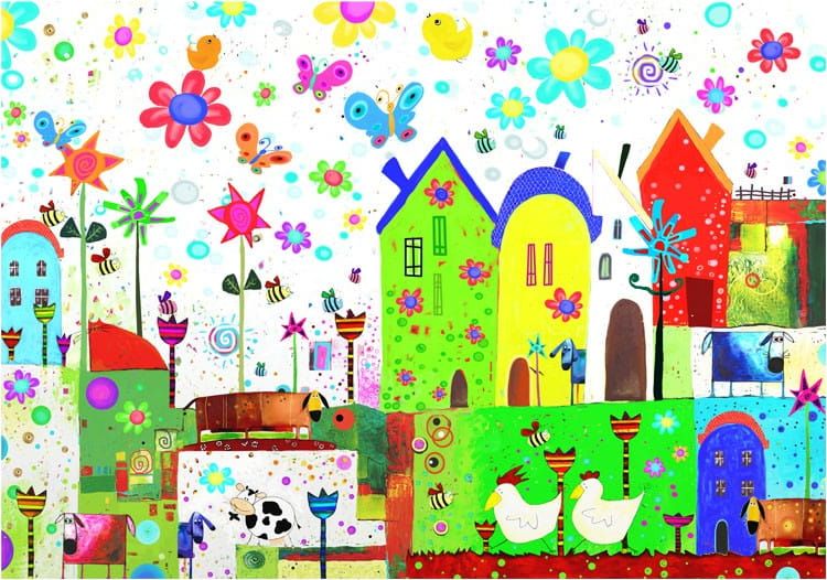 DecoNest Fototapeta - Wesoła farma - 200X140