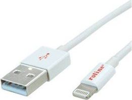 Kabel USB Roline USB-A - 1 m Biały (JAB-2081282)