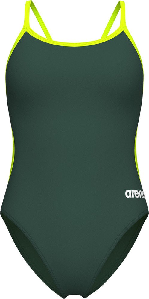 Damski Strój kąpielowy WOMEN'S SWIMSUIT LACE BACK SOLID