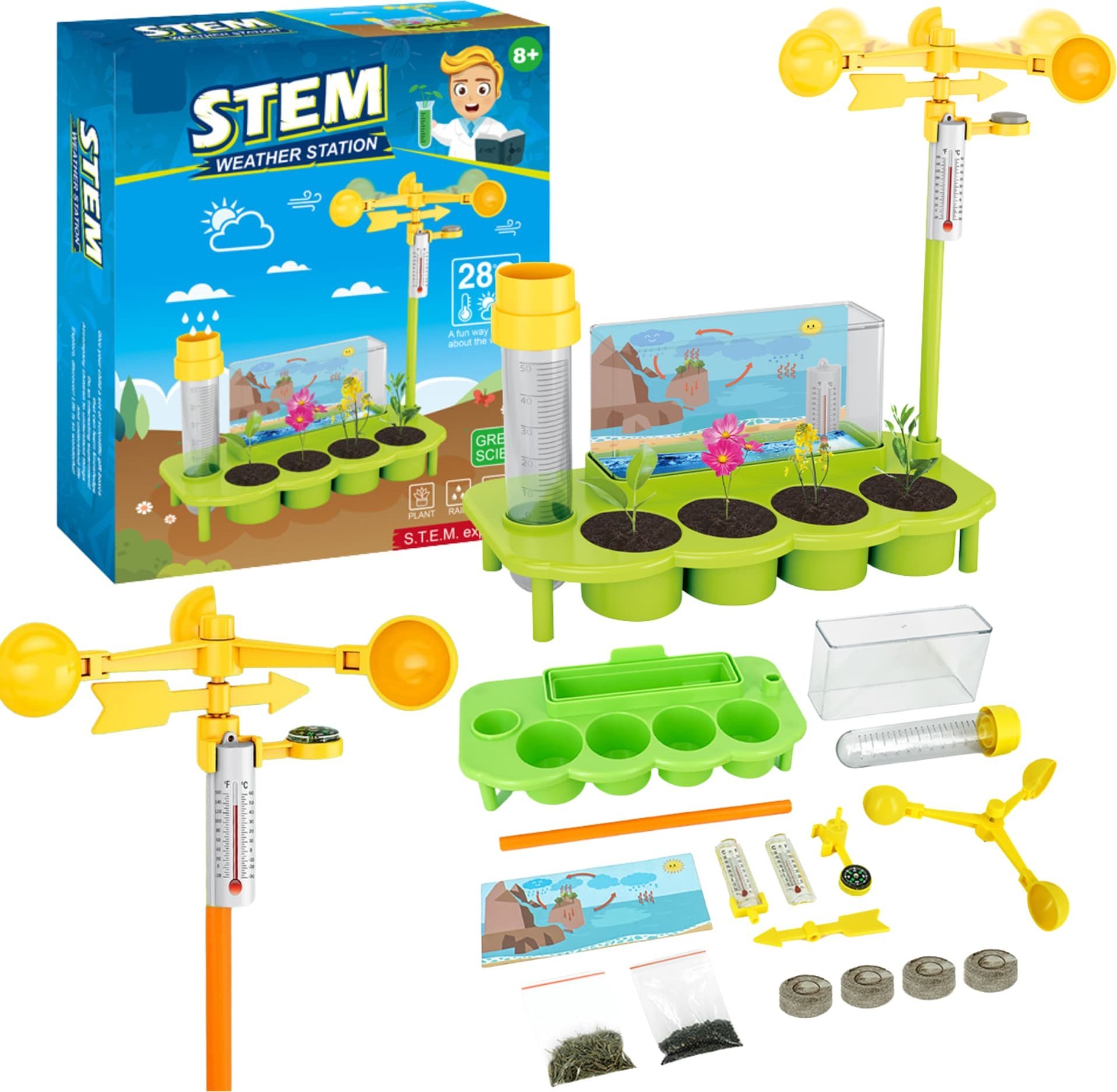 ProNice Zestaw Edukacyjny Stacja Pogoda Interaktywna Prawdziwa Symulator 5D Rośnie