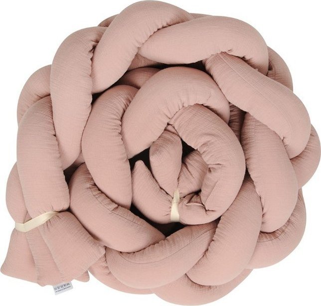 BabyMatex Ochraniacz 30 x 200 do Łóżeczka Warkocz Muslin 12