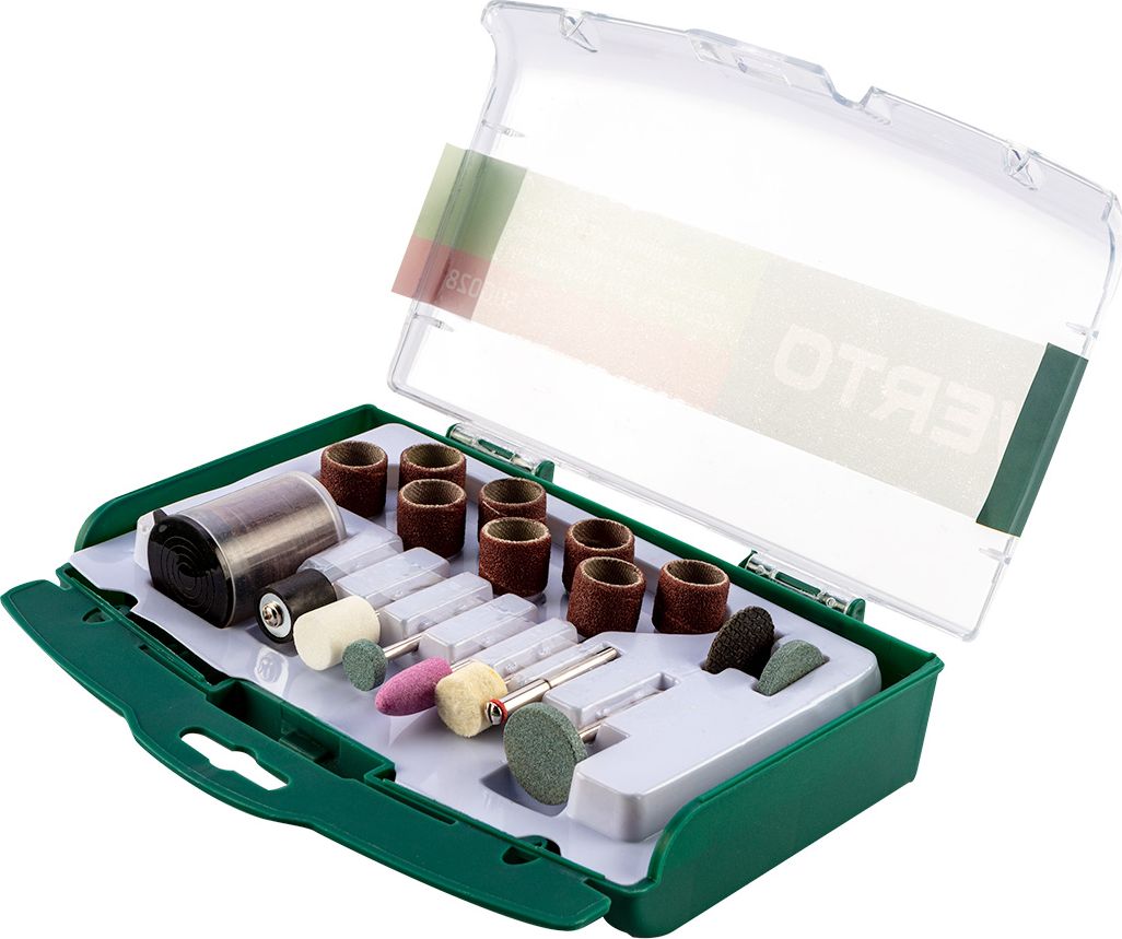 Verto Akcesoria do miniszlifierki (Akcesoria do miniszlifierki, zestaw 71 szt.)