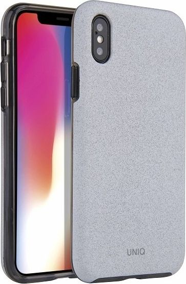 Uniq UNIQ etui Lithos iPhone Xs Max jasno -szary/ light grey