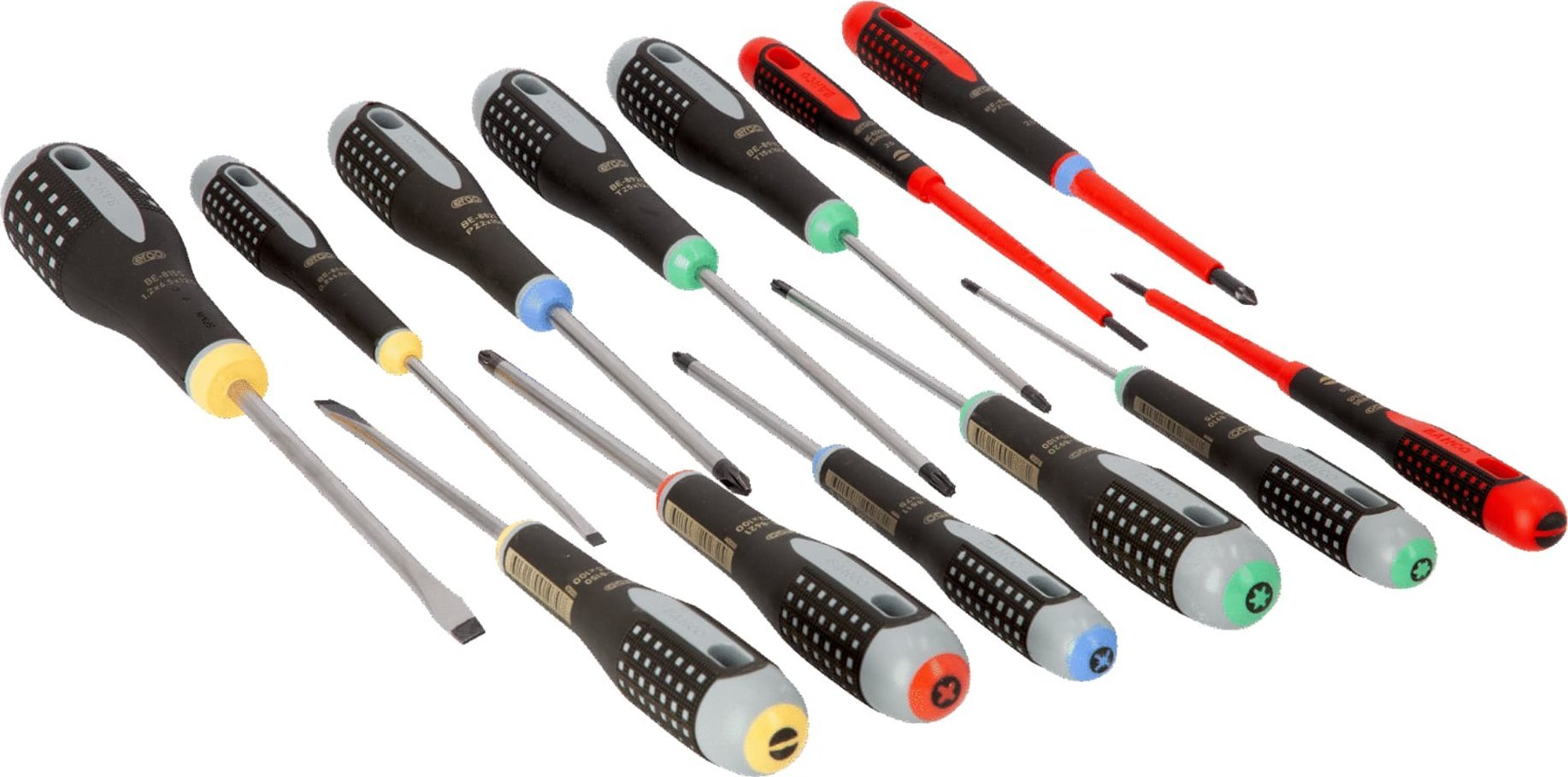 Bahco Zestaw wkrętaków ERGO, 13 szt., śruby proste, Pozidriv, TORX BAHCO