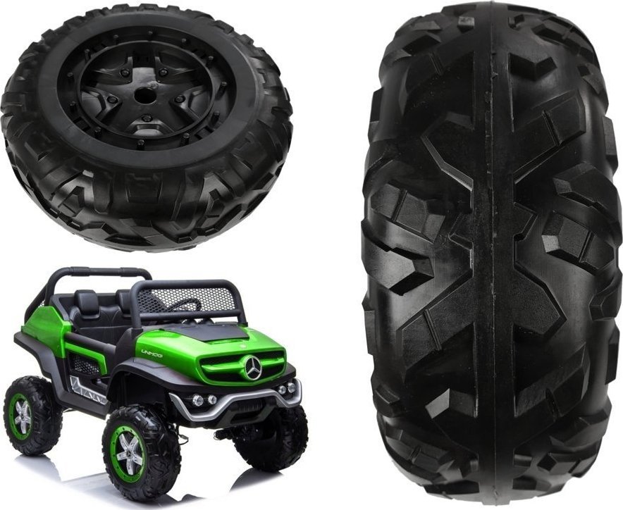 Lean Cars Koło do Auta na akumulator Mercedes Unimog
