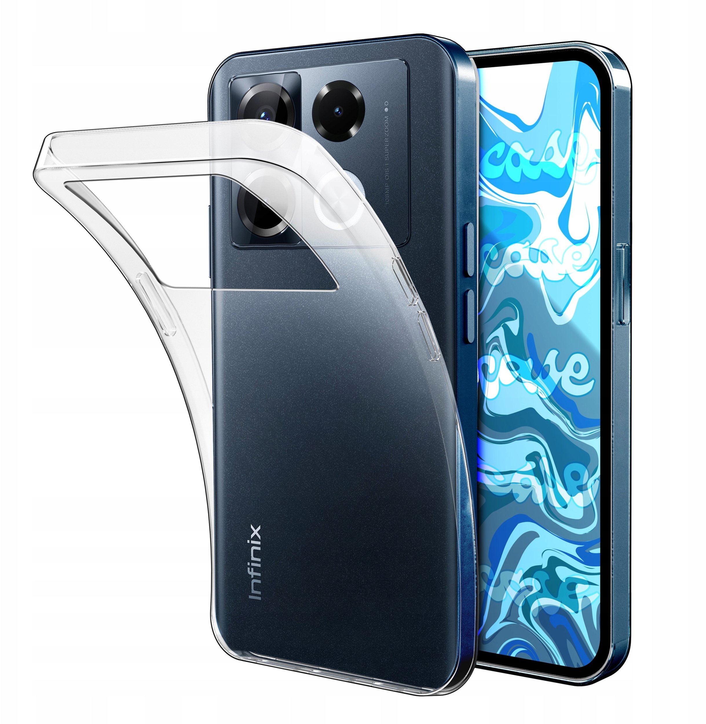 Etui Do Infinix Note 40 Pro 4G / 5G (Przezroczyste, Silikonowe, Obudowa)