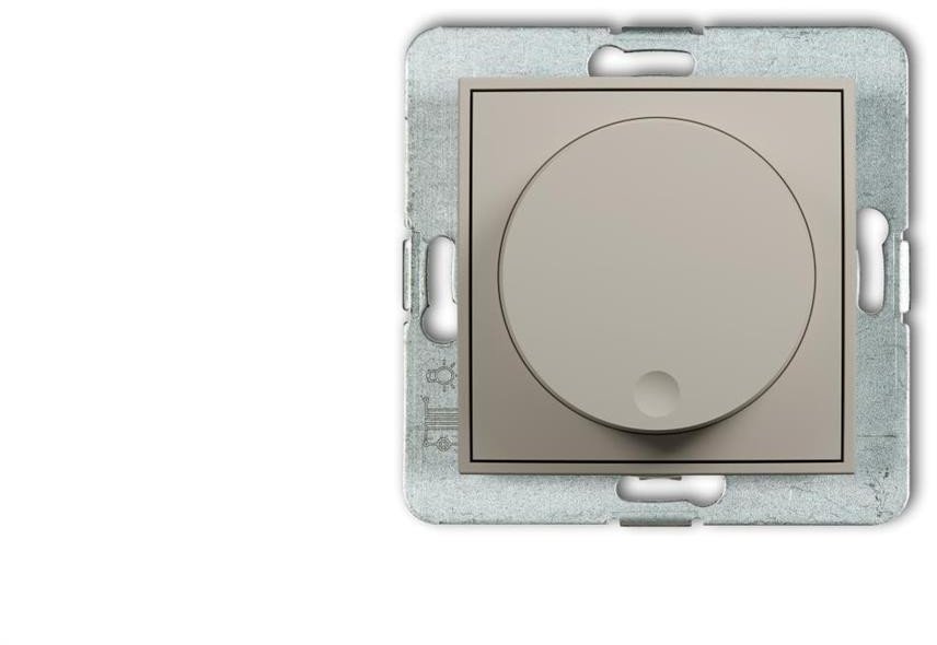 MINI Mechanizm elektronicznego regulatora oświetlenia przyciskowo-obrotowego taupe 60MRO-1