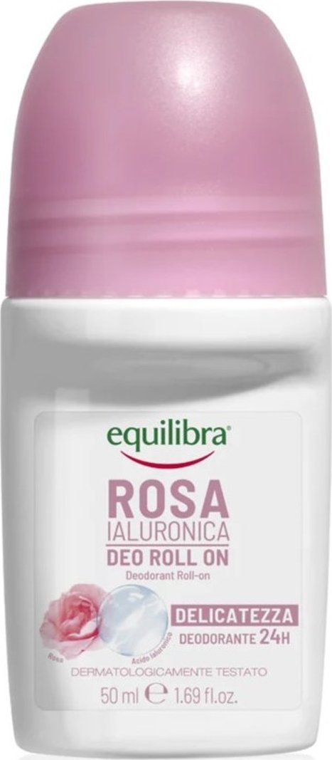 Equilibra Rosa różany Dezodorant w kulce z kwasem hialuronowym 50ml