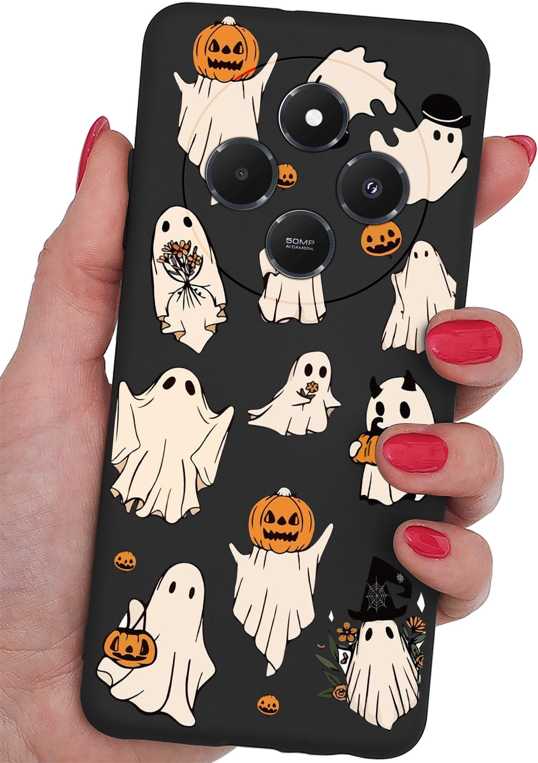 Etui do Xiaomi Redmi 14C WZORY |SILIKONOWE MATT CASE + SZKŁO 9H