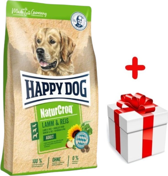 Happy Dog Happy Dog Naturcroq jagnięcina/ryż 4kg + niespodzianka dla psa GRATIS!