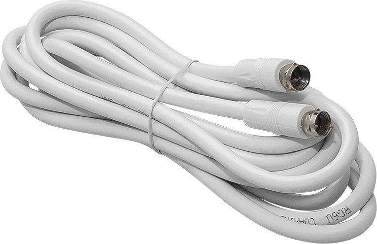 Kabel Blow 4332# Przyłącze wtyk f-wtyk f 3m białe