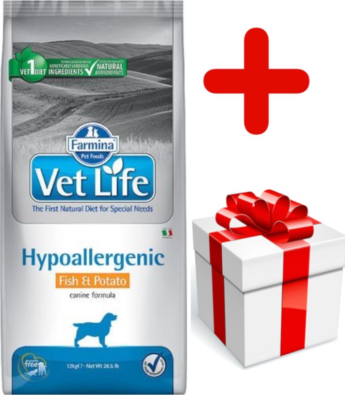 Farmina FARMINA Vet Life Dog Hypoallergenic Fish & Potato 12kg + niespodzianka dla psa GRATIS!