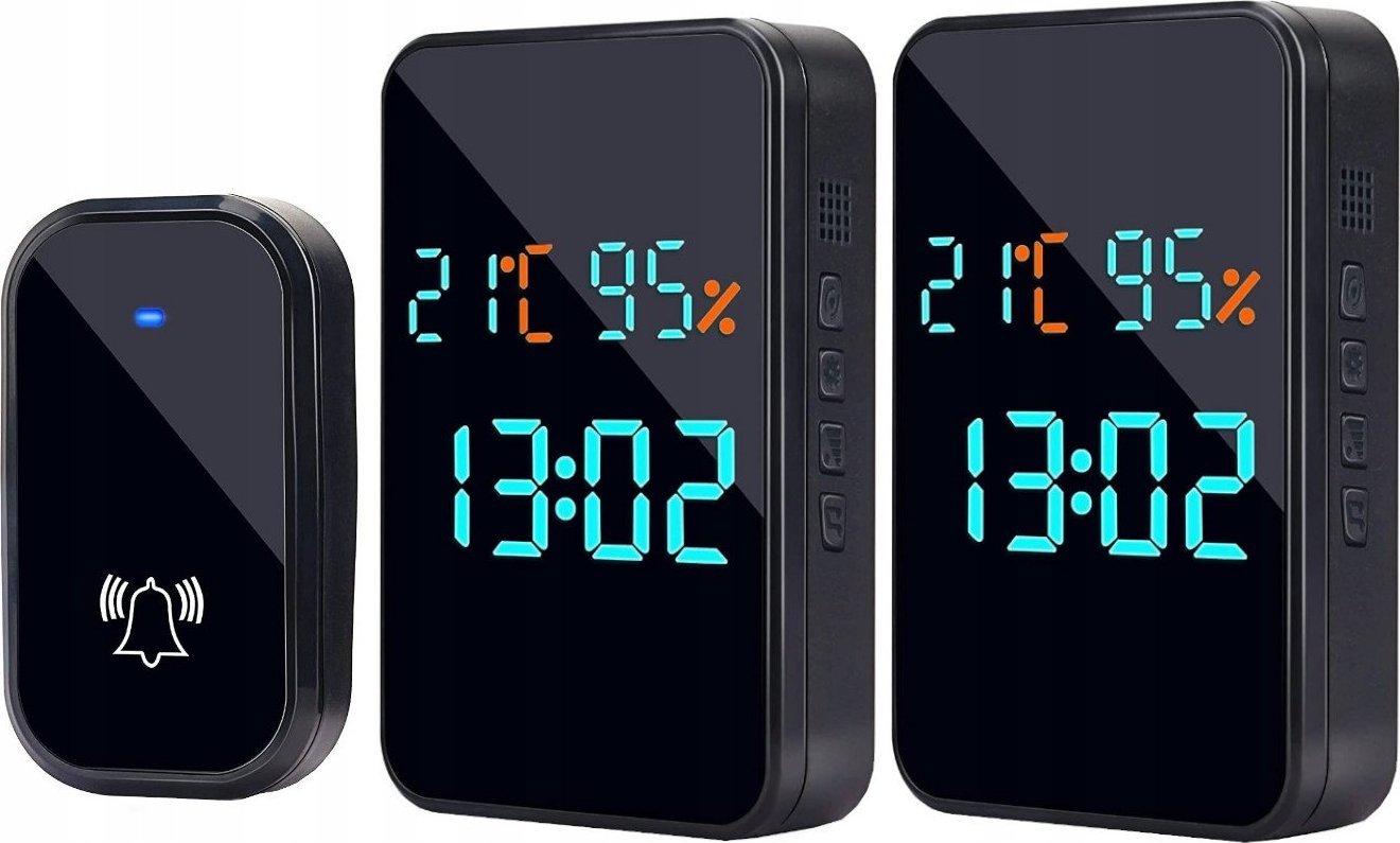 Spreest DZWONEK BEZPRZEWODOWY WODOODPORNY 300M TEMPERATURA