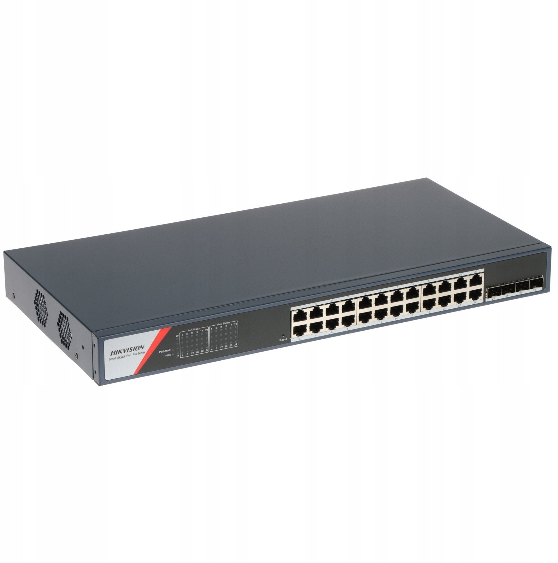 SWITCH POE DS-3E1528P-SI-24P4F 24-PORTOWY SFP Hikvision