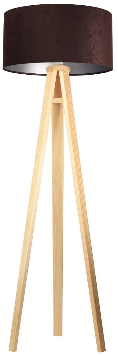 Lampa stojąca HOME 50 brązowa/srebrna/sosna BPS KONCEPT