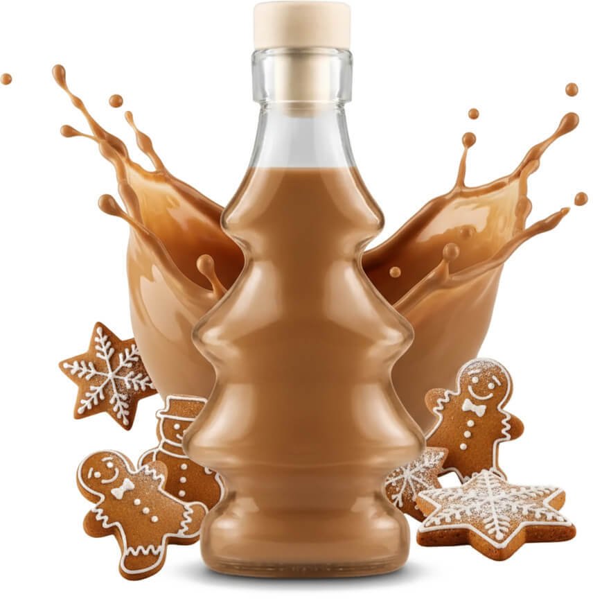 Bimberek BUTELKA ŚWIĄTECZNA CHOINKA 3D 100ml DEKORACJA