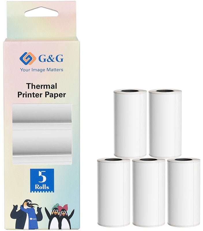 G&G Papier termiczny 5 sztuk 57 x 30 mm 6,6 m długości