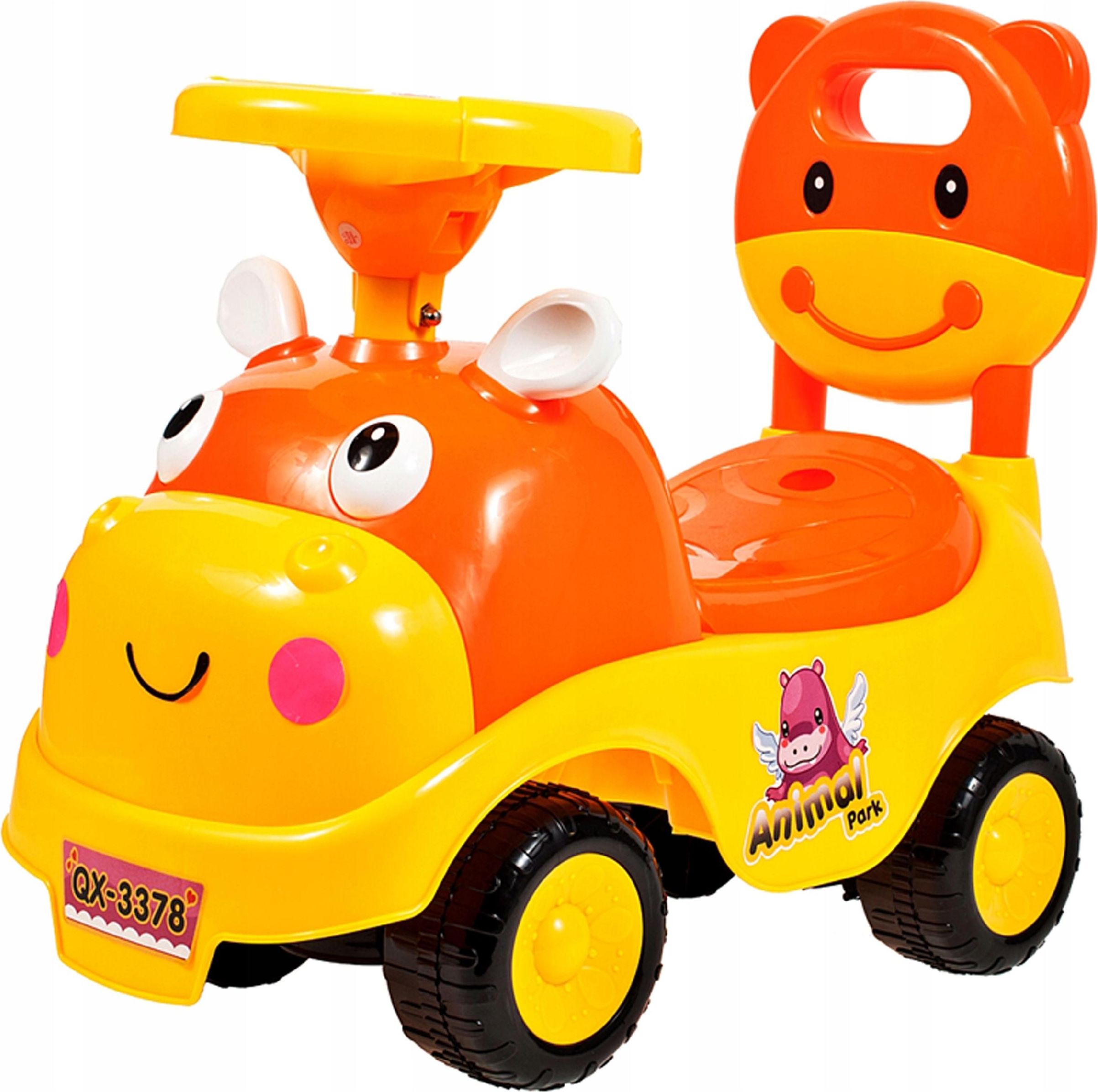 MalPlay Jeździk Hipcio Pomarańczowy