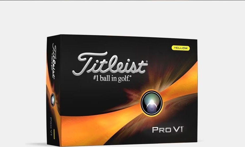 Titleist morele Piłki golfowe TITLEIST PRO V1 (żółte)