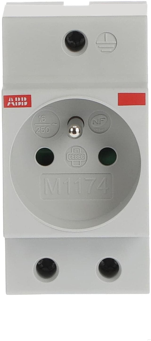 Gniazdo na szynę z bolcem pro M compact 16A 230V M1174 2CSM110000R0711