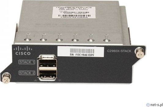 Cisco Karta rozszerzeń SFP, Catalyst 2960X FlexStack Stacking Module - C2960X-STACK