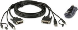 Kabel Aten ATEN 2L-7D02UDX2 Zestaw kablowy USB DVI-D Dual-Link Secure KVM