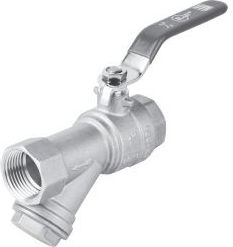 Perfexim Zawór kulowy wodny WW DN25 z filtrem typ ciężki PHA-006 G1 WW PN30 DN25 (01-006-0250-000)