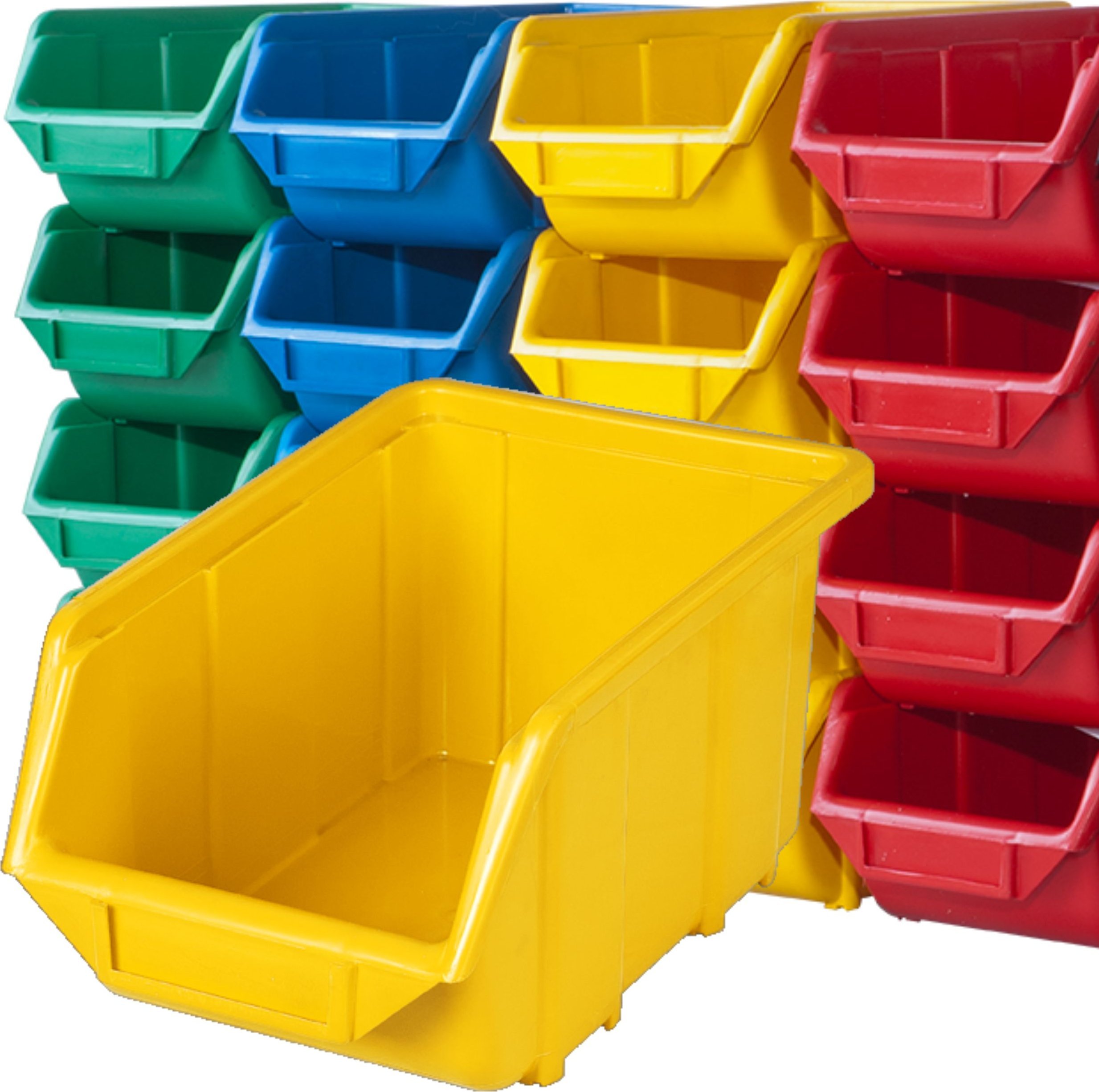 Kuweta warsztatowa Ecobox mały 35 szt + etykiety Pojemnik na magazyn