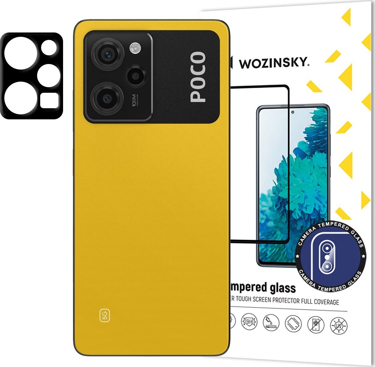 Wozinsky Wozinsky Full Camera Glass szkło hartowane do Xiaomi Redmi Note 12 Pro na aparat kamerę 9H