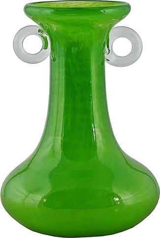 Inter-Deco Ozdobny zielony wazon