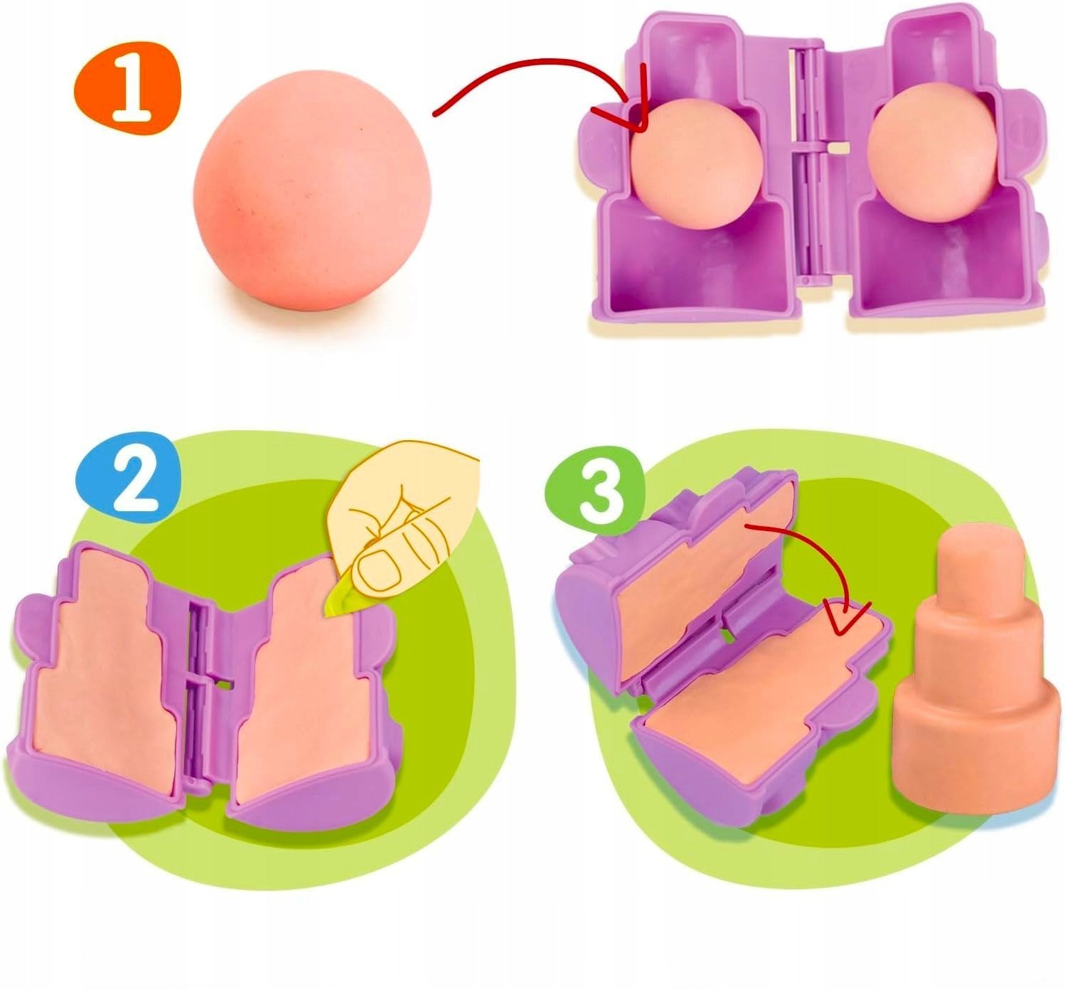 Bounn Masa plastyczna zestaw tort 10 kolorów + foremki