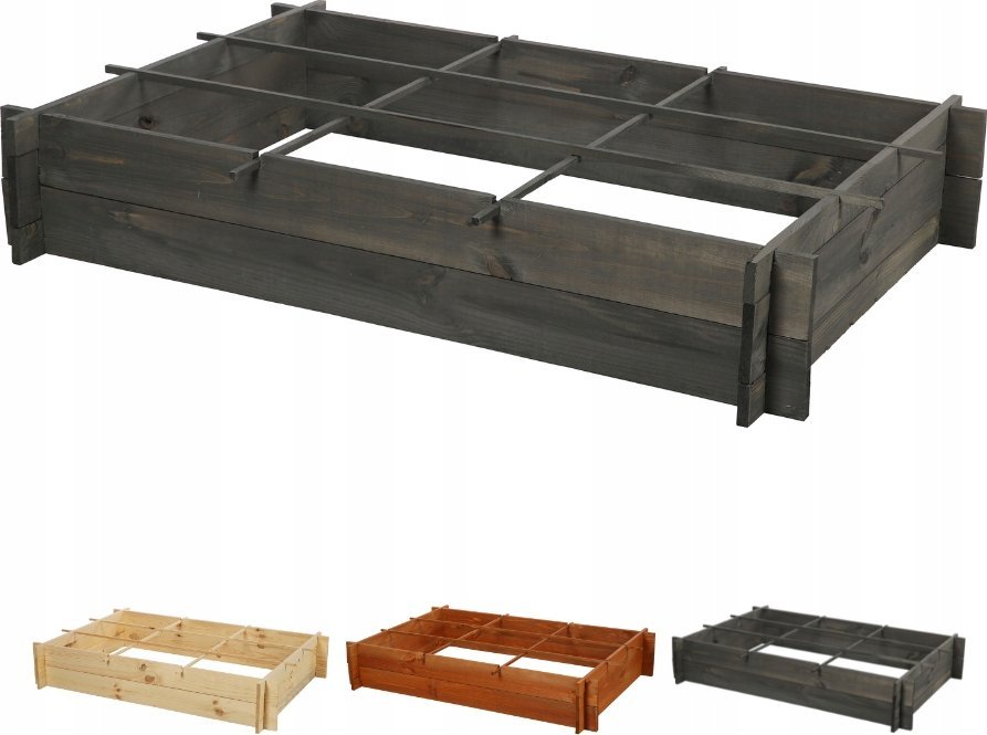 Wamar-Sosenka Drewniana grządka podwyższana ZP05 /80x118cm/ Szara Drewno Sosnowe