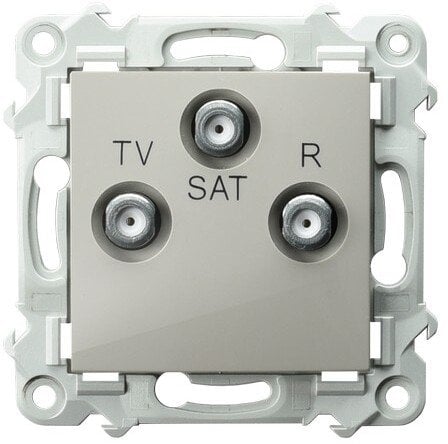 SZAFIR Gniazdo RTV-SAT przelotowe kaszmirowy beż GPA-ZSP/m/83