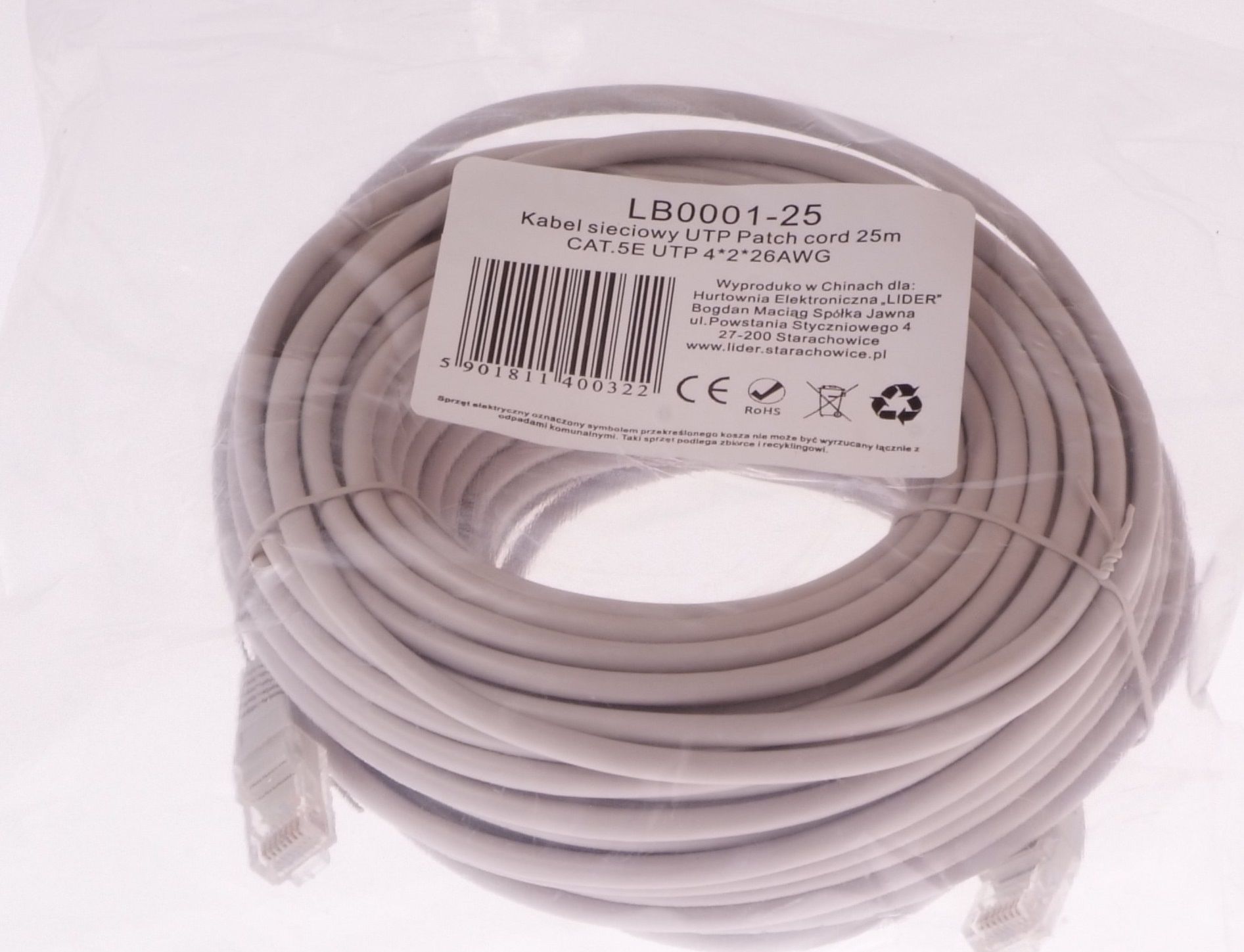 Libox UTP 25m CAT.5E UTP 4x2x26 AWG