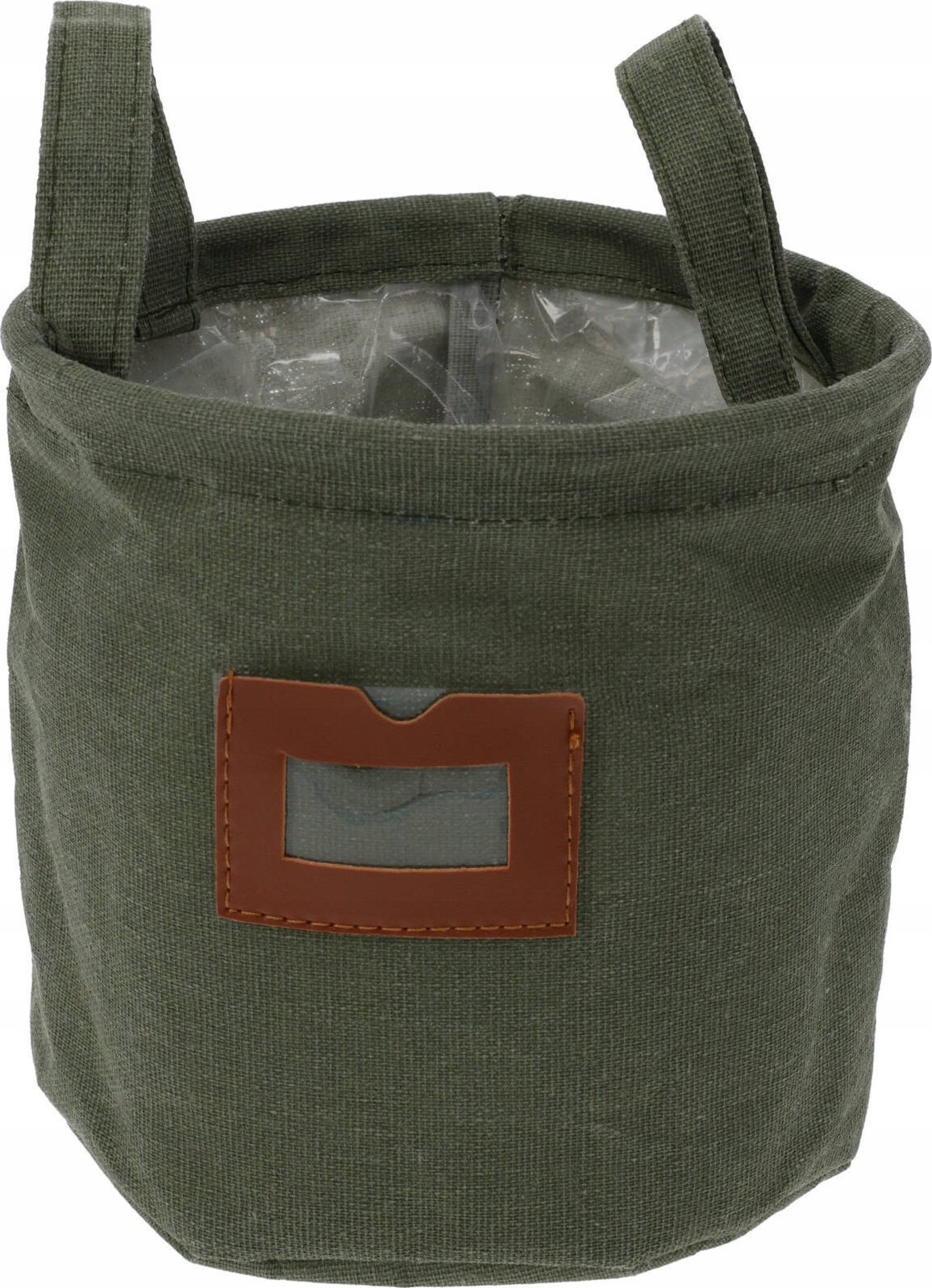 Home Styling Collection Kosz materiałowy z okienkiem oraz uchwytami, Ø 16 cm