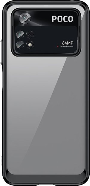 Hurtel Outer Space Case etui Xiaomi Poco M4 Pro pokrowiec z elastyczną ramką czarne