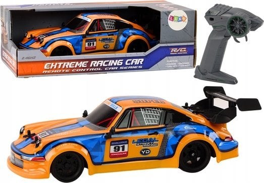 LeanToys Autko Zdalnie Sterowane RC 1:16 Gumowe Koła Drift Pomarańczowy