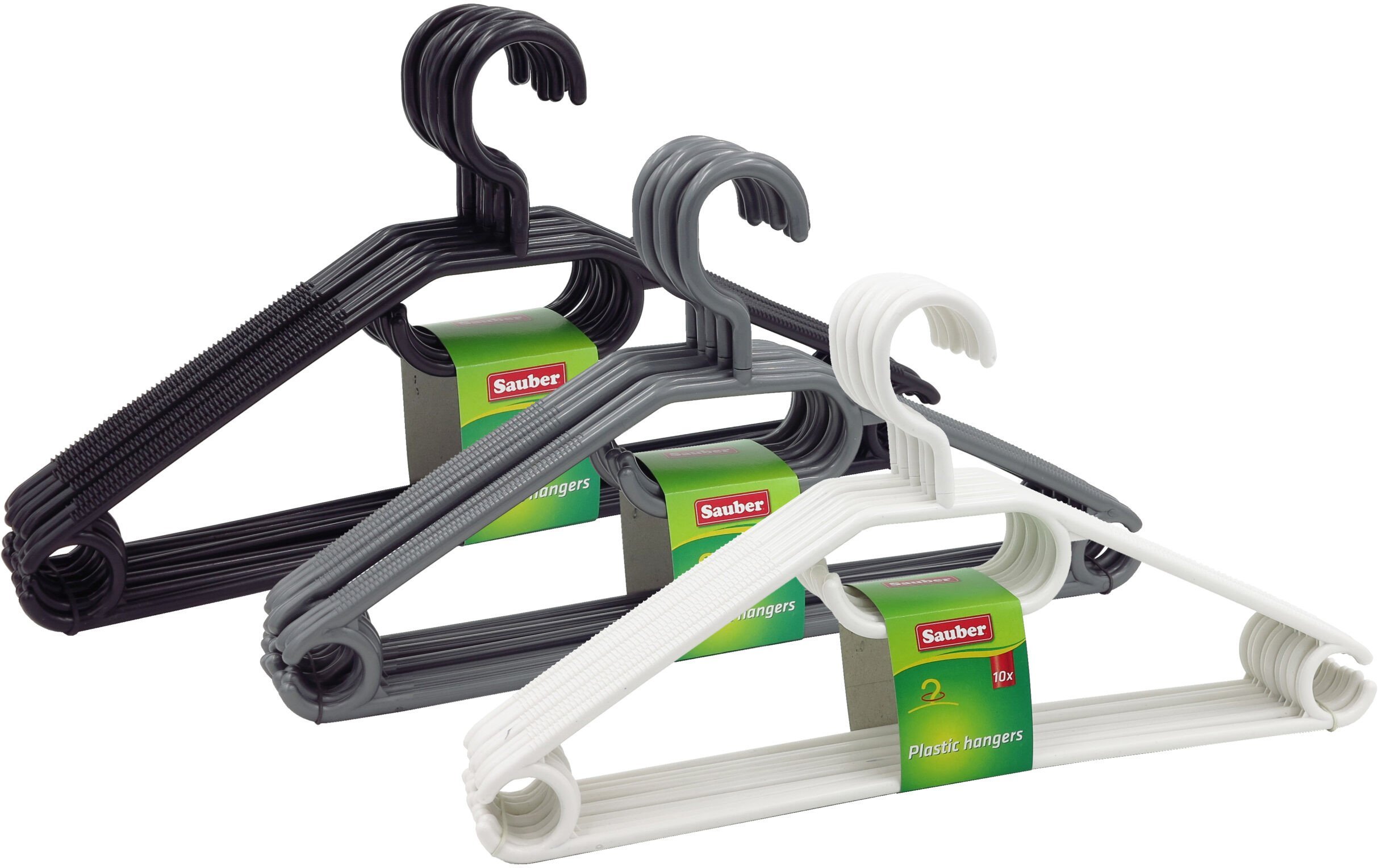 Drebju pakaramie plastmasas 10gab. balti /melni /peleki 4743115009143