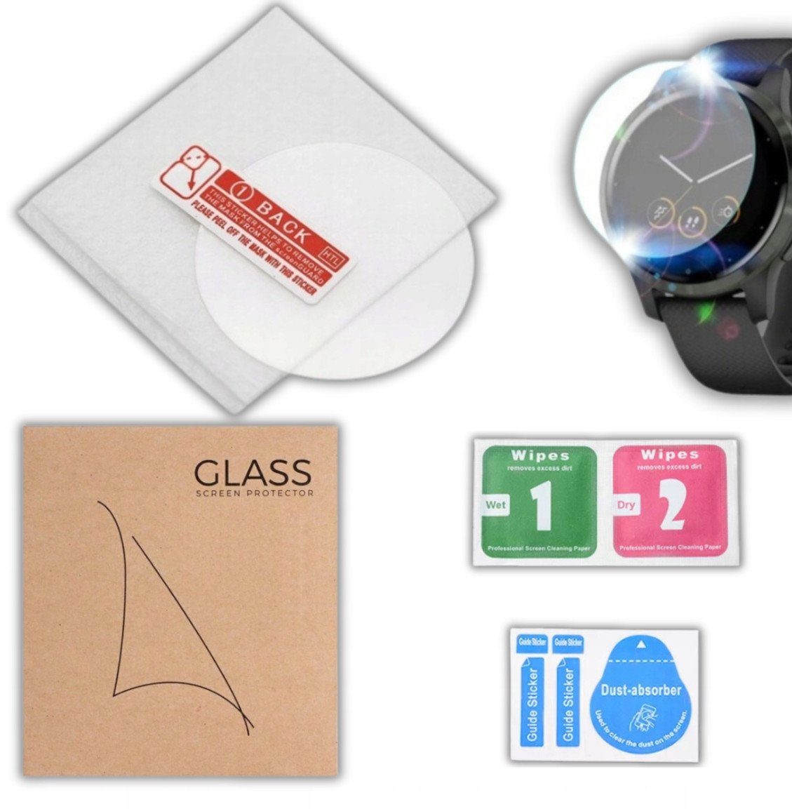 SZKŁO HARTOWANE NA EKRAN SMARTWATCH ZEGAREK 40,5mm