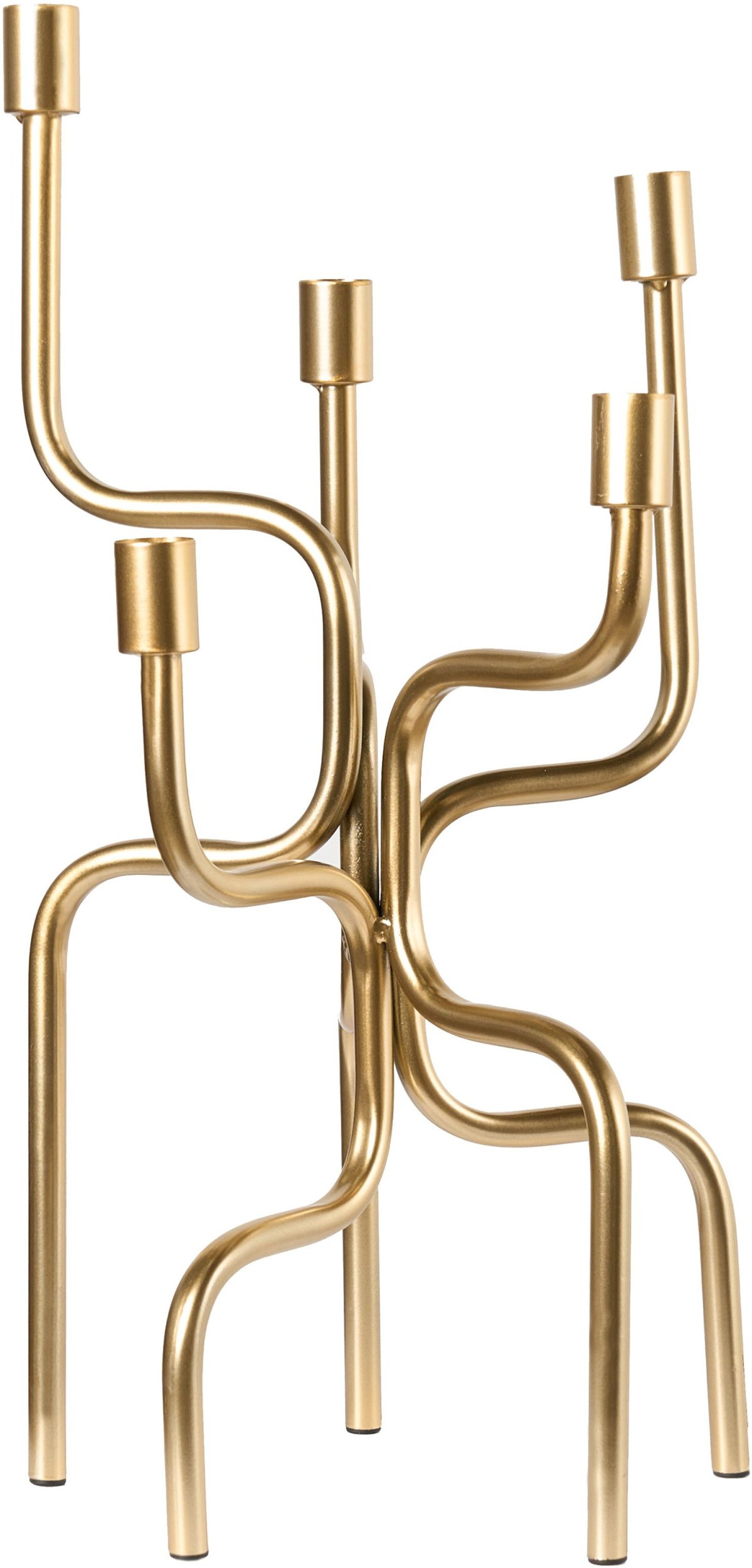 Świecznik PORRTELA Metal 50 cm Złoty