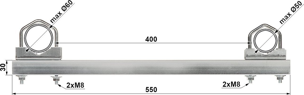 Delta Obejma dystansowa OR-40R50/60