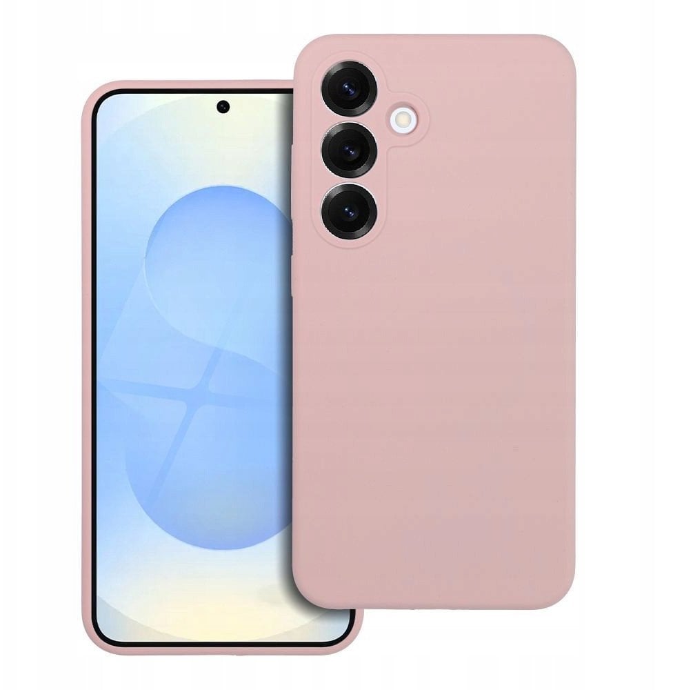 Futerał SILICONE 2mm do SAMSUNG S25 Plus kompatybilny z MagSafe pudrowy róż
